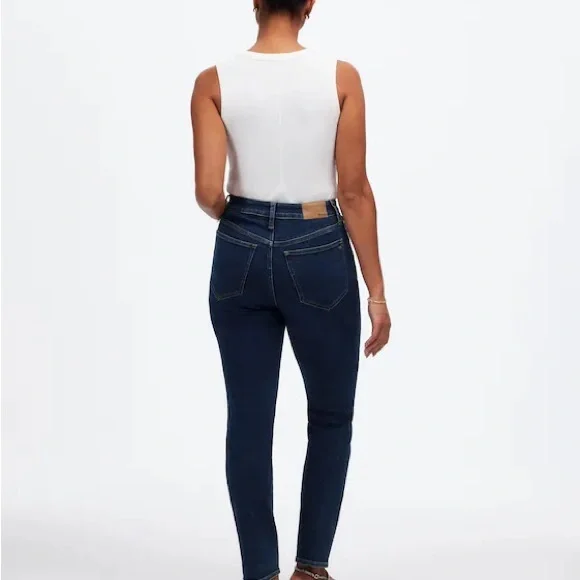 Madewell Women's Dark Blue Skinny Jeans - Picture 5 of 10